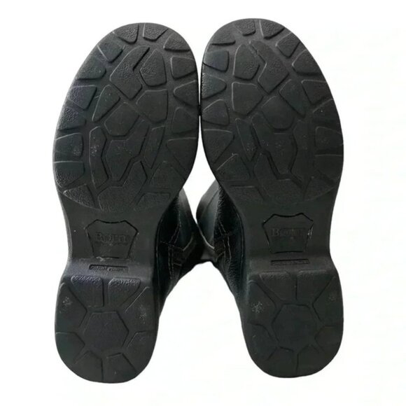 BORN Leather Riding Boots Tall Knee High Equestrian Buckle Black Size 6.5 EU37 - Picture 11 of 16